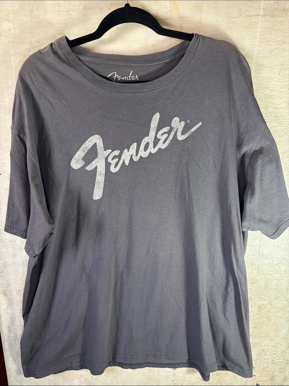 Fender Gray Logo Short Sleeve Tee